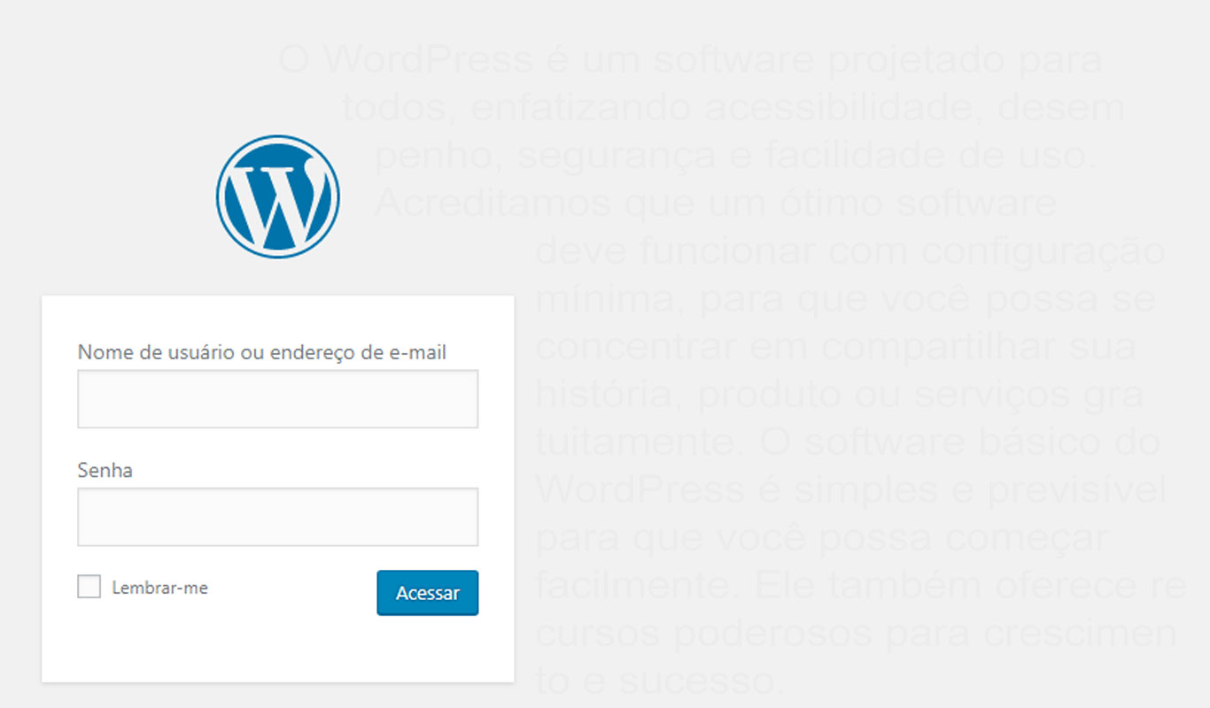 Como fazer login no seu site WordPress